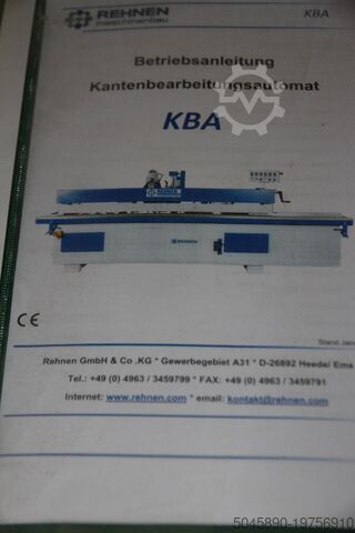 Edge sanding machine Rehnen KBA