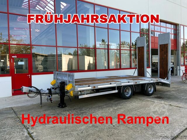 Low loader trailer Möslein TT21-7,2 Hydr  21 t Tandemtieflader, hydr. Rampen, NEU