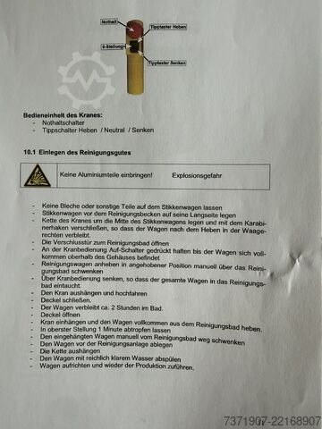 Stikkenanlage Stikkenwagenreinigungsanlage Hospamed
