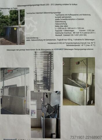 Stikkenanlage Stikkenwagenreinigungsanlage Hospamed