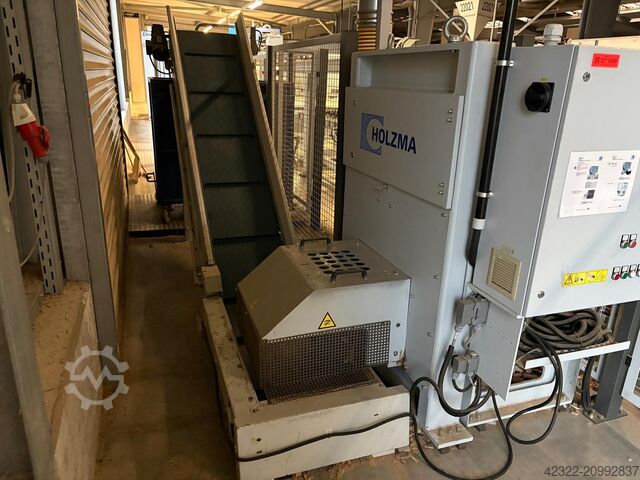 Wood shredder, cross-cutting machine for wood residues HOLZMA Kappautomat HRZ 540