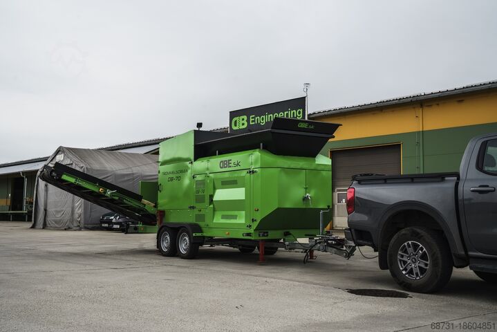 O2 Anhänger Siebanlage DB Engineering Trommelscreen DB-70