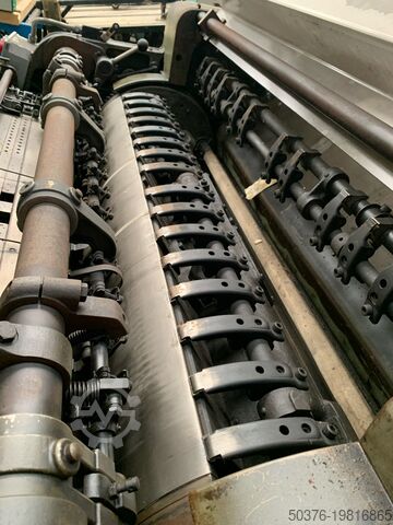 Cylinder die-cutting machine 80 x 112 cm with deep pile feeder and delivery Nebiolo Urania 80 x 112 cm