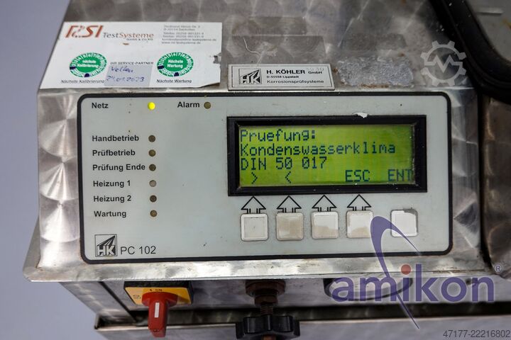 DIN 50017 Korrosionsprüfschrank H. Köhler Kesternich-Prüfgerät HK 300 S 300 Liter