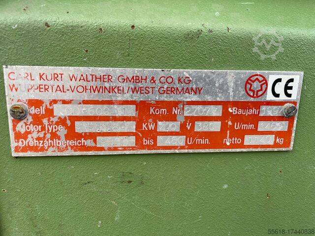 Vibrating finishing machine walter trowal CD 600