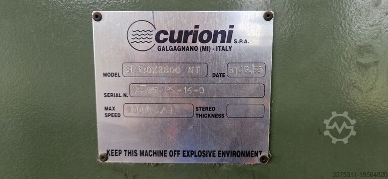 Carton printing machine Curioni Nt 2800
