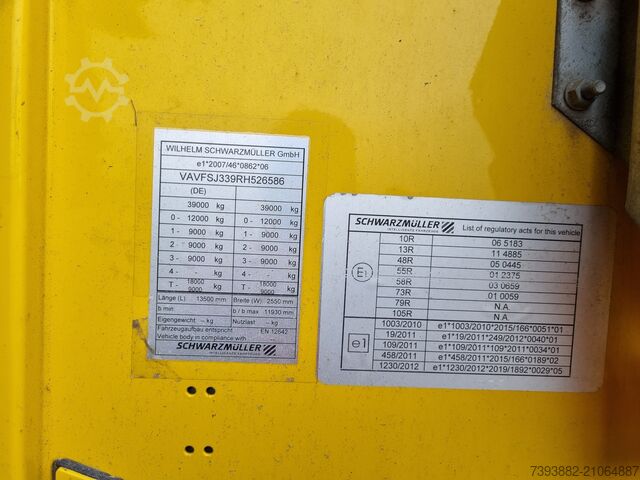 Low loader semitrailer Schwarzmüller satt 