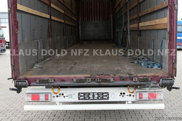 Open semitrailer with tarp KRONE Pritsche Plane XL MegaLiner BWP Edscha Bordwände