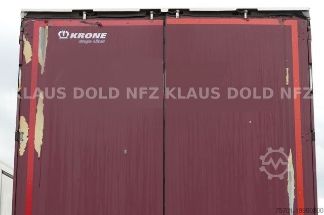 Open semitrailer with tarp KRONE Pritsche Plane XL MegaLiner BWP Edscha Bordwände