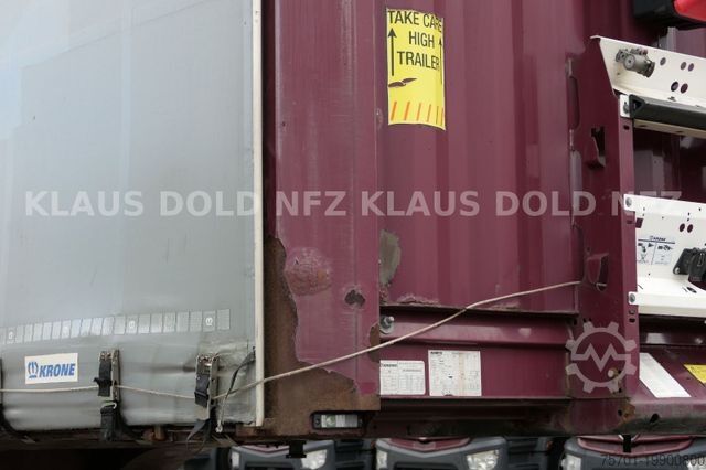 Open semitrailer with tarp KRONE Pritsche Plane XL MegaLiner BWP Edscha Bordwände