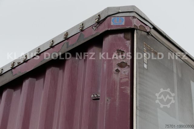 Open semitrailer with tarp KRONE Pritsche Plane XL MegaLiner BWP Edscha Bordwände