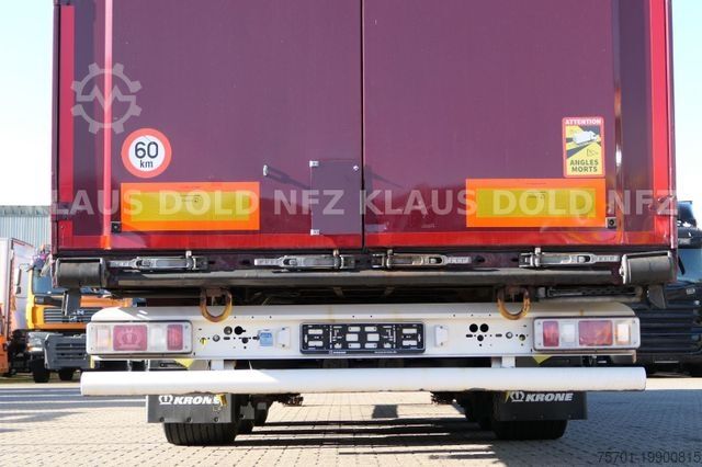 Open semitrailer with tarp KRONE Pritsche Plane XL MegaLiner BWP Edscha Bordwände