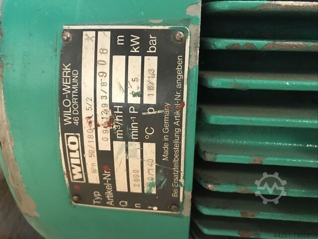 Glanded pump Wilo IPN50/180-7,5/2 AT