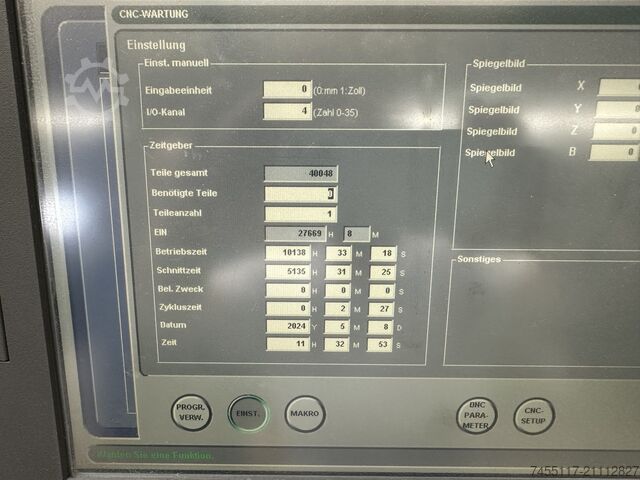 Laserschneidmaschine AMADA LC-2415 Alpha IV NT mit Be- Entladung