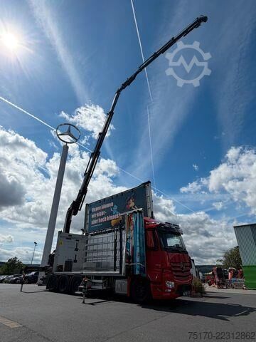 Crane truck Mercedes-Benz Actros 3645 8x2/6 Hiab 358 E-5 Jib 70X-3 Hubdach