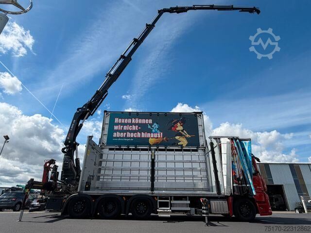 Crane truck Mercedes-Benz Actros 3645 8x2/6 Hiab 358 E-5 Jib 70X-3 Hubdach