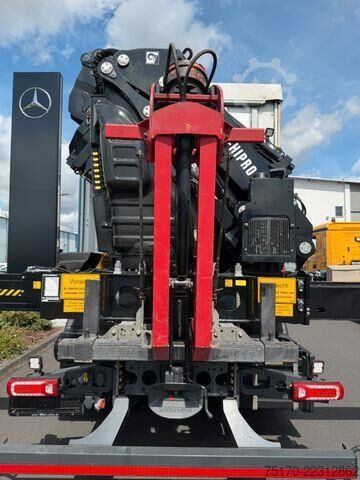 Crane truck Mercedes-Benz Actros 3645 8x2/6 Hiab 358 E-5 Jib 70X-3 Hubdach