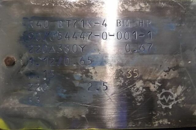 Gear motor 0.15 kW 37 rpm SEW-EURODRIVE R40DT71K-4BMHP