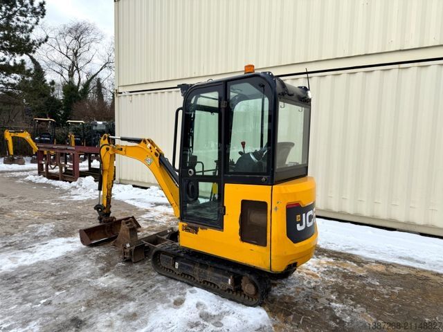 Minibagger JCB 16C-1 /2022 BJ/1.397 H/verbr. Laufwerk/2xLöffel