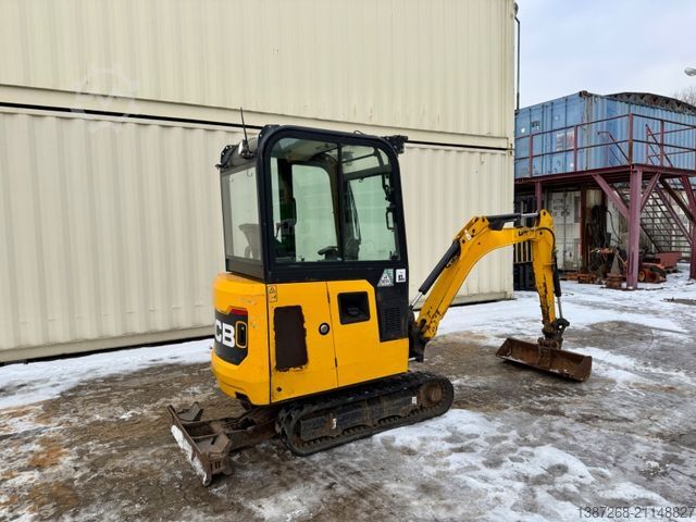 Minibagger JCB 16C-1 /2022 BJ/1.397 H/verbr. Laufwerk/2xLöffel