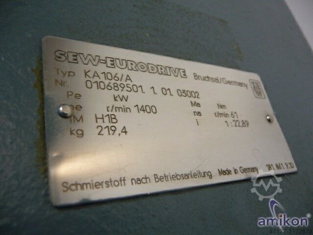 Eurodrive Drehstrommotor SEW-EURODRIVE KA106/A