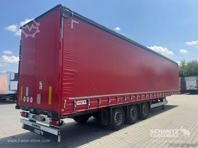Auflieger mit Pritsche & Plane Schmitz Cargobull Curtainsider Mega
