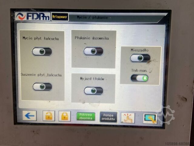 Linear sealing machine for foil pots Pamirex Pamirex FDPm Linea Pak 4LP