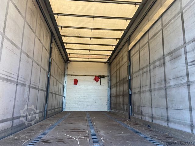 Flatbed truck with tarp MAN TGS 18.330 4x2 Edscha-Verdeck Stahl-Rungen LBW