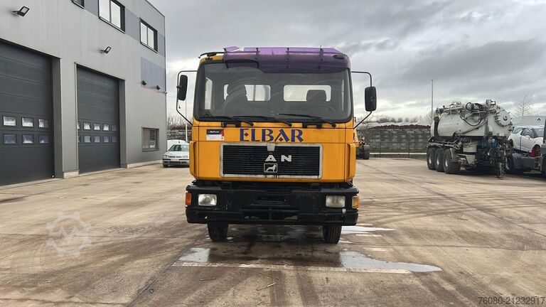 Plattformanhänger MAN 12.192 (MANUAL PUMP / 4X4 / POMPE MANUELLE / GR...