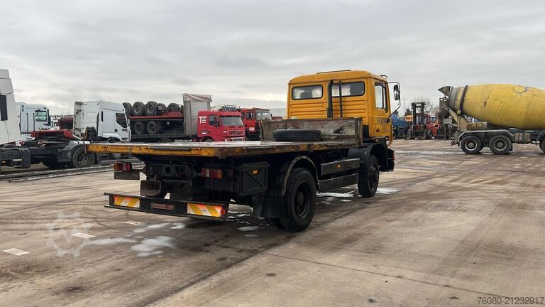 Plattformanhänger MAN 12.192 (MANUAL PUMP / 4X4 / POMPE MANUELLE / GR...