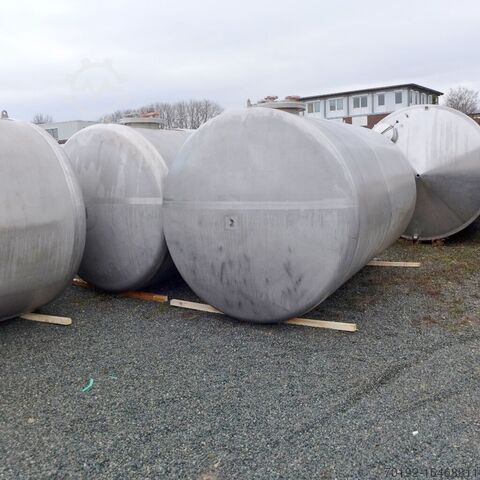 Unused 15000 liter double-walled safety tank made of V2A according to DIN-EN 12285-2