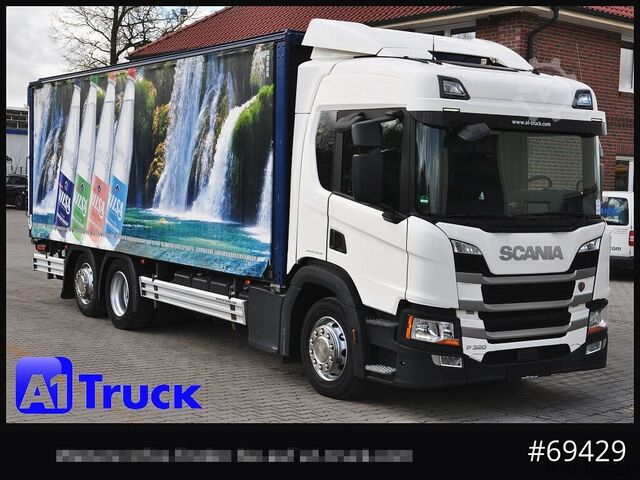 Beverage truck SCANIA P 320 P 6x2,, Getränke, Lenkachse, LBW: Dhollandia DHLM 30