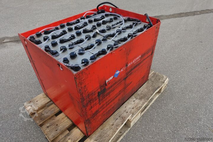 Gabelstapler Staplerbatterie AIM Akku 48V 5PzS625 Din A Trog Solarspeicher