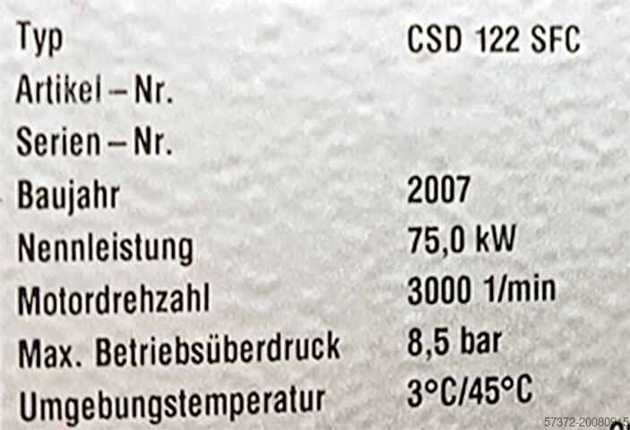 Kompressor Kaeser CSD 122 SFC