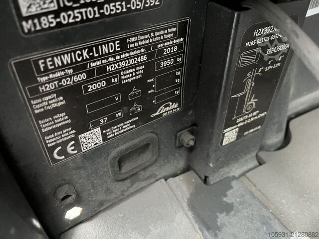 Treibgasstapler Linde H20T-02/600