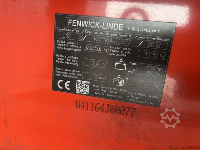 Fahrerstandstapler Linde D12S