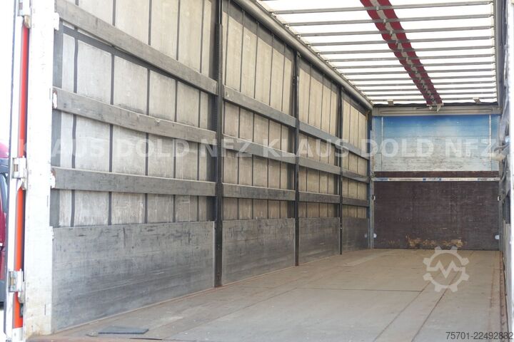 Open semitrailer with tarp KÖGEL S24-1 Pritsche Plane 94 m³ Liftachse safety-roof