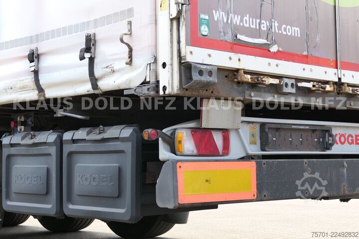 Open semitrailer with tarp KÖGEL S24-1 Pritsche Plane 94 m³ Liftachse safety-roof