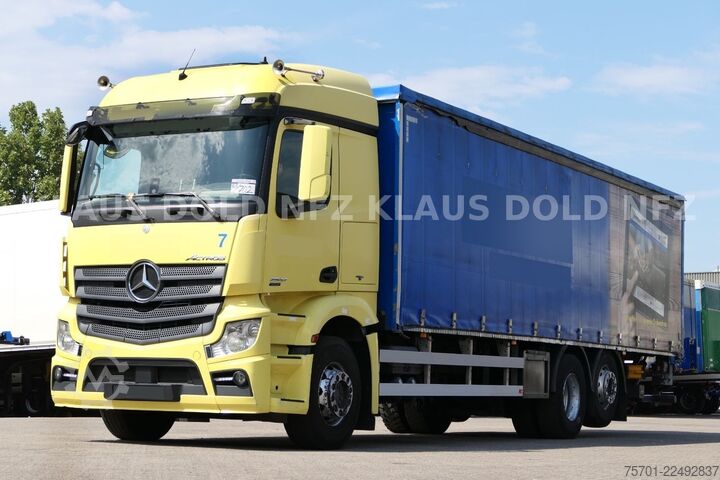 LKW mit Pritsche & Plane MERCEDES-BENZ Actros 2542 Pritsche Plane Kamera LBW EU6