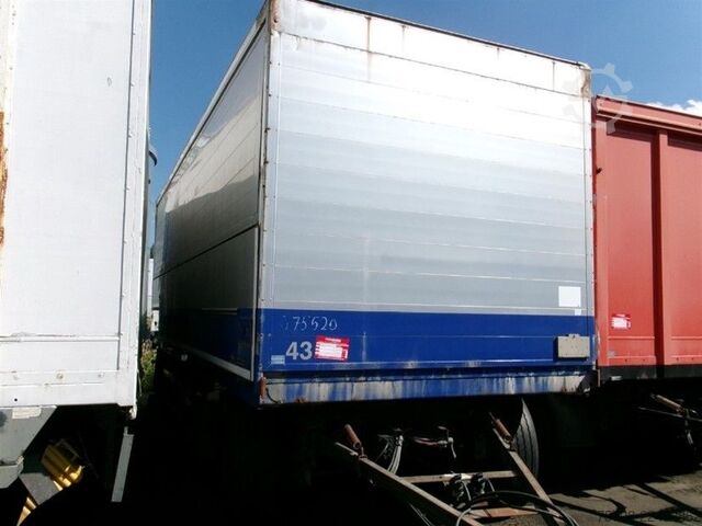 Box trailer KRONE 2 Achs Schwenkwand*7,3 m*Staplerhalter*BPW*Luft