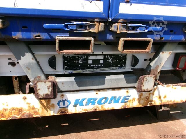 Box trailer KRONE 2 Achs Schwenkwand*7,3 m*Staplerhalter*BPW*Luft