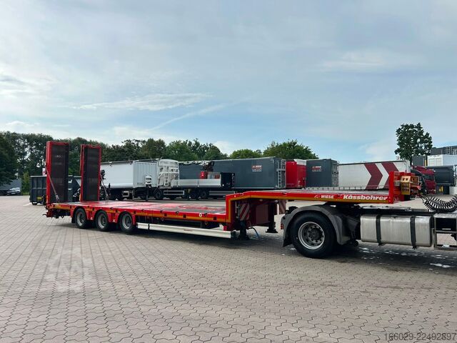 Tieflader-Sattelauflieger KÄSSBOHRER tele Tieflader mit hydr. Schwanenhals