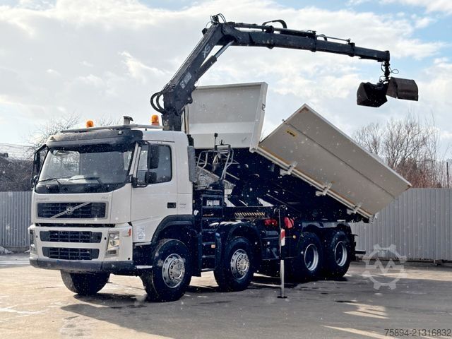 Tipper truck VOLVO FM 440 Kipper 5,60m * HIAB 166 B-3 HIDUO* 8x4