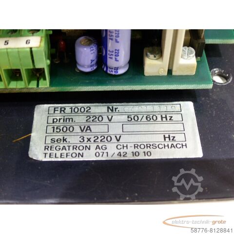 Component  Regatron FR 1002 Frequenzumrichter