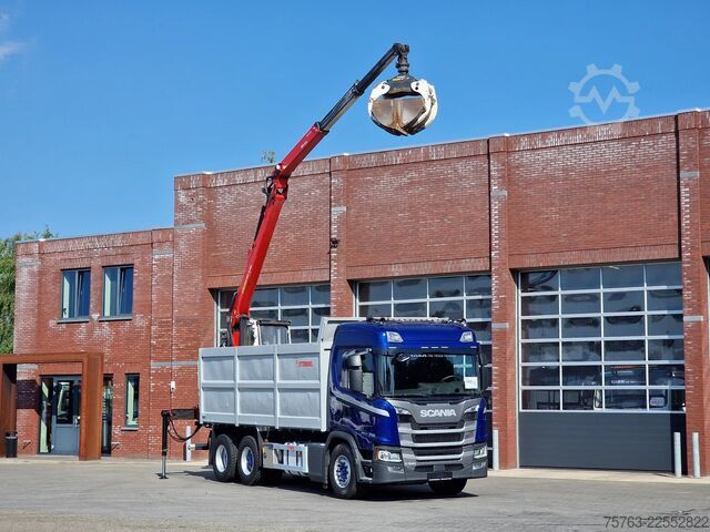 Tipper with crane Scania G500 6x2 - Tipper + Palfinger epsilon M110L - R...