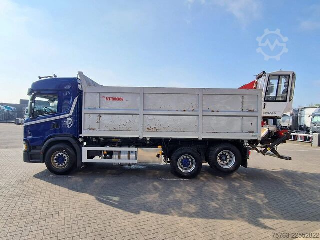 Tipper with crane Scania G500 6x2 - Tipper + Palfinger epsilon M110L - R...