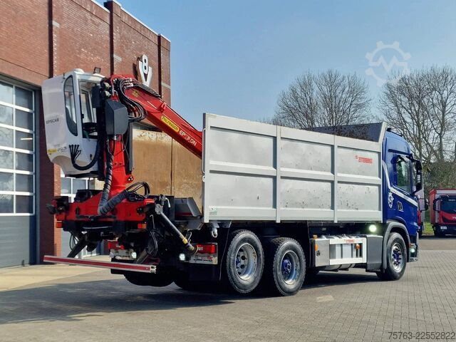 Tipper with crane Scania G500 6x2 - Tipper + Palfinger epsilon M110L - R...