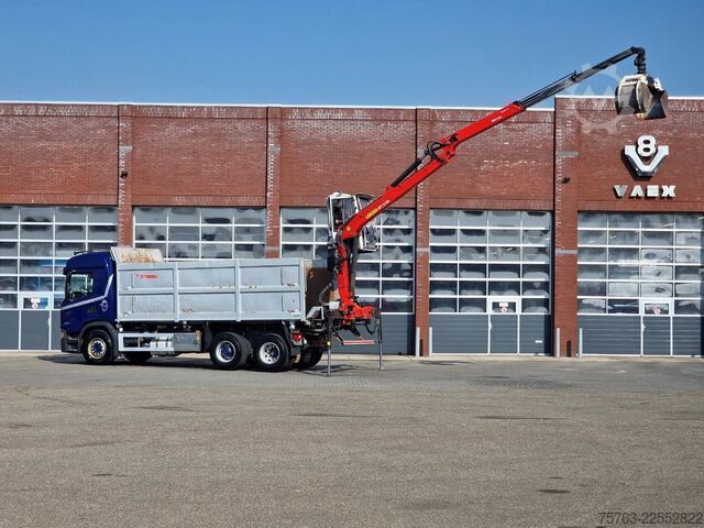 Tipper with crane Scania G500 6x2 - Tipper + Palfinger epsilon M110L - R...