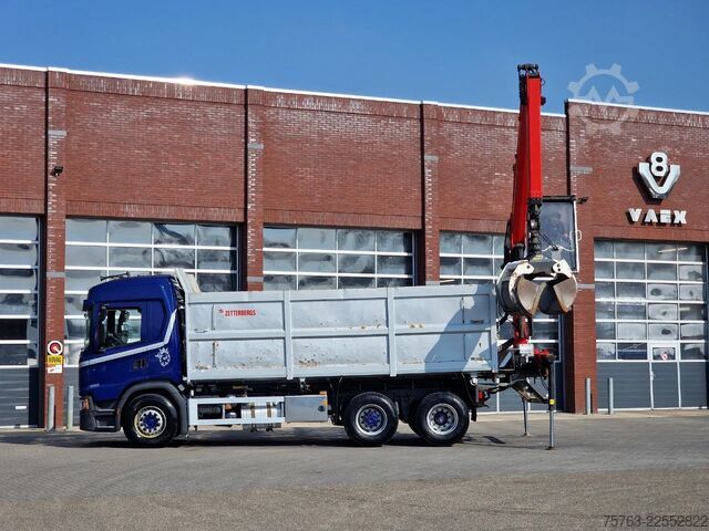 Tipper with crane Scania G500 6x2 - Tipper + Palfinger epsilon M110L - R...