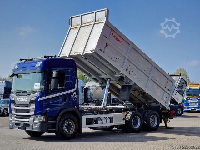 Tipper with crane Scania G500 6x2 - Tipper + Palfinger epsilon M110L - R...